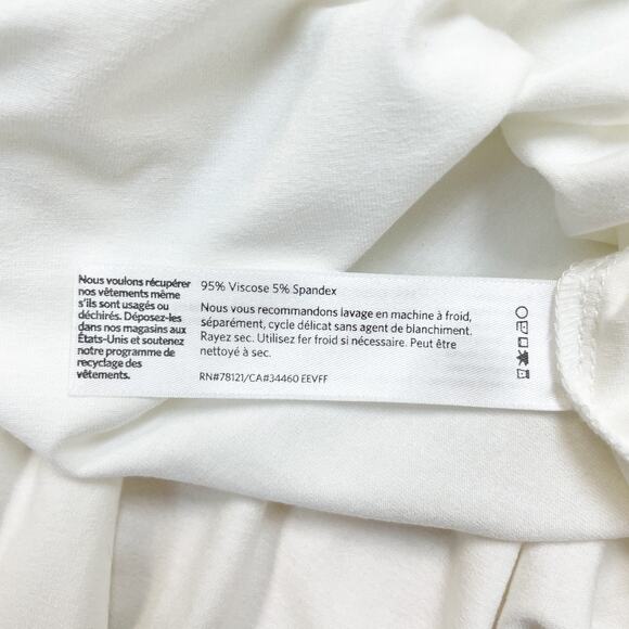 Eileen Fisher Women's White System Lightweight Viscose Jersey Tunic Size XL - Picture 6 of 7